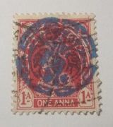 Indie 1942/45 - One Anna - Nadruk - Okupacja przez Japonię II WŚ