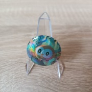Holograficzna Przypinka HOLO handmade Pokémon Rowlet 32 mm