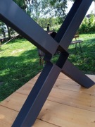 Nogi metalowe stołu stół loft industrial z belką