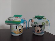nowe Stor x Disney 2 kubki niekapki 250 ml z uchwytami Myszka Mickey Pluto