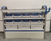 Zabudowa serwisowa warsztatowa szuflady Sortimo