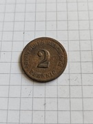 2 Pfennigi 1876 F Niemcy