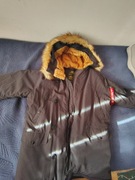 Kurtka parka zimowa z kapturem męska Alpha Industries Explorer Black XXL