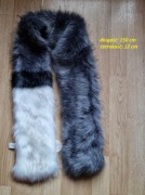 Długowłosy szal etola ze sztucznego futra 150 cm