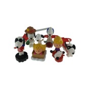 Snoopy Figurka Lampka Pieczątka Wyrzutnia Brelok 