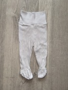 Półśpiochy spodenki niemowlęce szare w białe kropeczki H&M r50/56