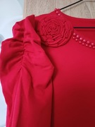 SWETEREK -TUNIKA  DAMSKA CZERWONA 