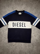 Diesel Bluza L Granatowa Logo Streetwear Casual