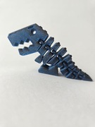 Uroczy Brelok Dinozaur Flexi Rex | Wydruk 3D PLA | Ruchomy Gadżet