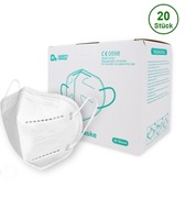 Maseczki ochronne DADDY'S CHOICE BIAŁE 20szt 