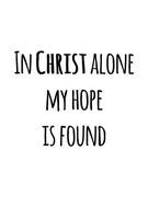 Plakat chrześcijański z cytatem In Christ 30x40