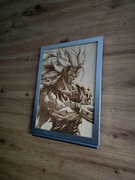 Grawer Dragon Ball A4 – sklejka 3 mm -  Super Saiyan, dekoracja, prezent