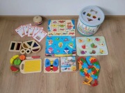 Drewniane zabawki i puzzle
