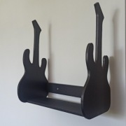 PÓŁKA NA CD/DVD - GITARA - CZARNA - HIT NA PREZENT