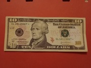 USD 10 DOLAROW 2004A SERIA ZASTĘPCZA  BANK OF SAN FRANCISCO L12