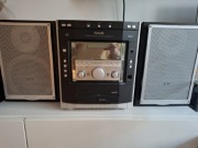 Wieża stereo Phillips mz-9 z kolumnami 250W & 3cd & cd rewritble compatible