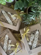 Zestaw box prezentowy zakładka brelok makrama boho