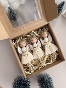 Aniołki na choinkę aniołki makrama aniołki Makramowe Aniołek świąteczny