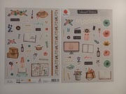 Naklejki planer scrapbooking DecoTime 2 szt. arkusze A4 - plan czytanie
