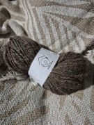 Wlóczka z alpaki 100% naturalna szary i brąz