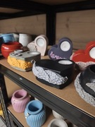 Świecznik betonowy. Świecznik w kształcie serca