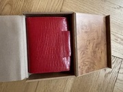 Portfel damski czerwony skórzany 