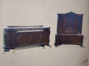 Zestaw mebli komoda i witryna  na lwich łapach polecam