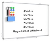 Tablica magnetyczna 75x110 cm ścienna zestaw