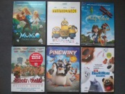 Zestaw 6 DVD Mały Książę Munio Minionki Asterix nowe