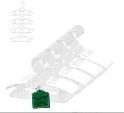 Wieszaki Dziecięce 30 Sztuk Plastikowe Rozszerzalne 28-37 cm