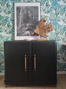 Komoda drewniana czarna