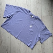 Jasnofioletowy top z dżerseju koszulka love your earth recycled cotton h&m