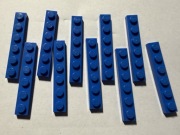 LEGO PŁYTKA 1x6 NIEBIESKIE 3666 10 szt.