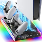 STACJA ŁADUJĄCA I CHŁODZĄCA PS5 FENOLICAL RGB