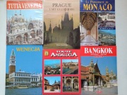 zestaw albumów przewodników Andaluzja Praga Wenecja Bangkok Monako 