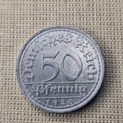 50 Reichspfennig 1920 A Mennicze 