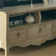 KOMODA PROWANSALSKA POD TELEWIZOR BIELONA MERANO LIVIN HILL