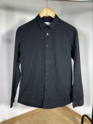 Reserved czarna koszula męska slim fit elegancka basic M