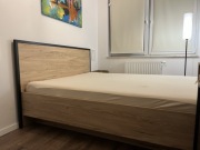 Rama łóżka Black Red White Ramla jesion górski 160/200