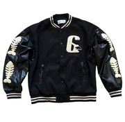 HZQIFEI MĘSKA CZARNA KURTKA BLUZA BOMBERKA BEJSBOLÓWKA__R. M