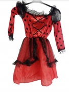 Sukienka na Karnawal Biedronka czerwona