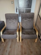 Fotele wyscielane materiałem szt. 2