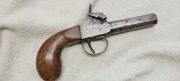 PISTOLET CZARNOPROCHOWY.  PODRÓŻNY.  XIX w.  oryginał.
