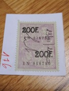 Belgijski znaczek fiskalny (skarbowy) 200 franków belgijskich (z obiegu)