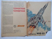 Jagdflugzeug MIG-23 metalizowana tektura