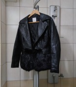 kurtka ekologicznie M skórzana Chic and Jeune damska czarna eko 