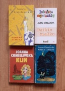 Joanna Chmielewska zestaw Klin+Dzikie białko+Krwawa zemsta+Wielkie zasługi