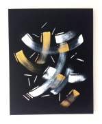 Ręcznie malowany obraz na płótnie canvas wykorzystując farby akrylowe 40x50