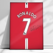 Plakat na ścianę A3 w ramce Cristiano Ronaldo z Manchesteru Utd 07/08