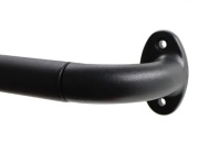 Karnisz ścienny metalowy regulowany 76–230 cm czarny pojedynczy loft